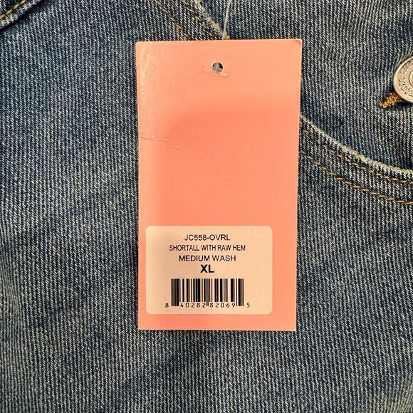 Juicy Couture Shortall Raw Hem Casual Stretch Blue XL NWT - Picture 8 of 8